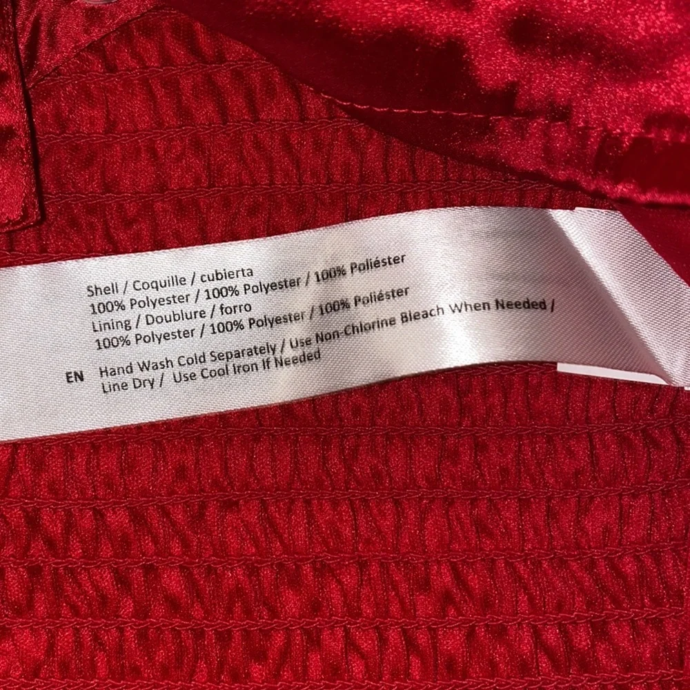 Red Halter Crop Top  size large NWT BOG - Picture 3 of 7